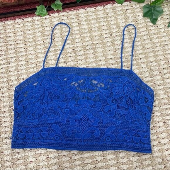 New Free People Intimately FP Lace Bralette in Blue Size S - Picture 4 of 7